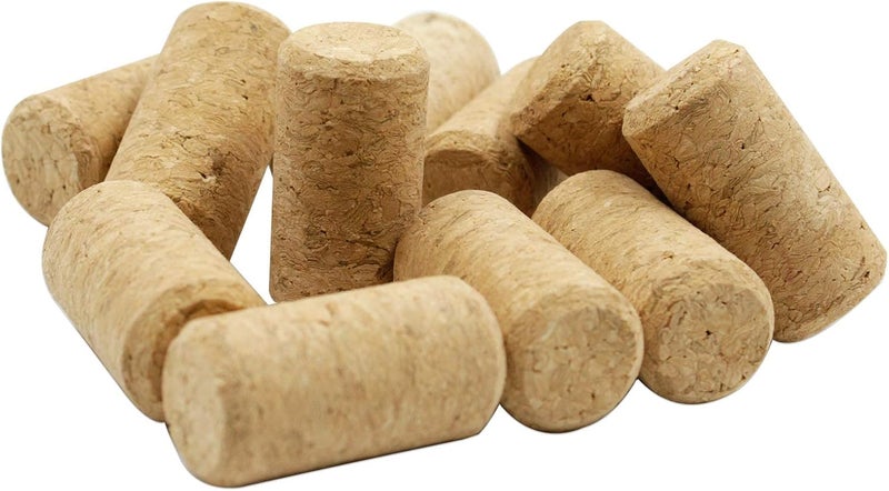 anGrace 30 Pack #8 Straight Corks, Natural Wine Corks Premium Wine Stoppers for Bottling of Wines, 7/8" x 1 3/4" - Image 1